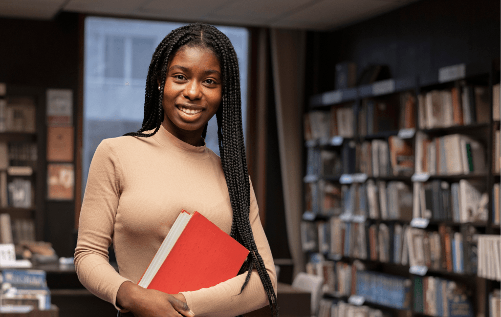 Young girl student empowering her career with Vaurse