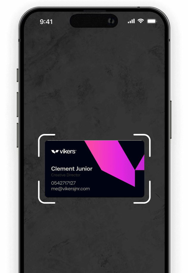 Scan paper business cards and collect leads instantly