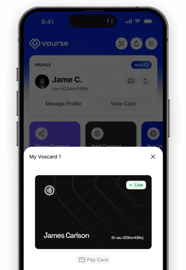 Manage your profiles and card settings